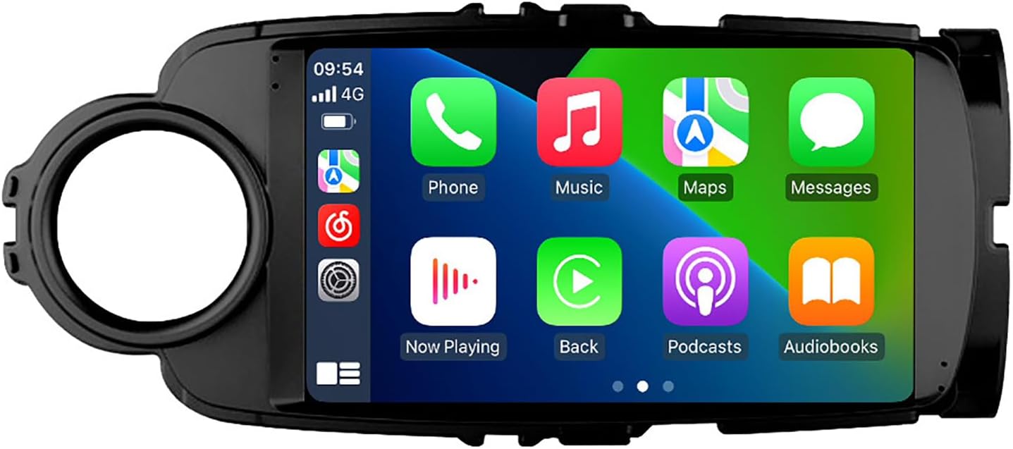9 Inch Car Multimedia Player Screen System, Car DVD Radio Video Stereo Player Android 14 Auto GPS Navigation for Toyota Yaris Vios 2012 2013 2014 2015 2016 2017