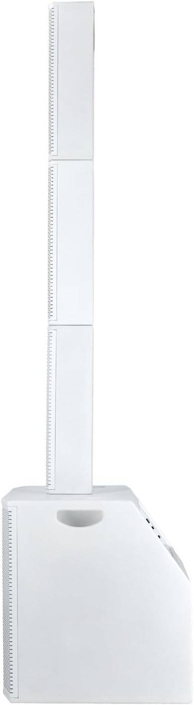 Rockville Bundle: (2) Titan Array System White Pro Powered Column Array Speakers with Dual 10