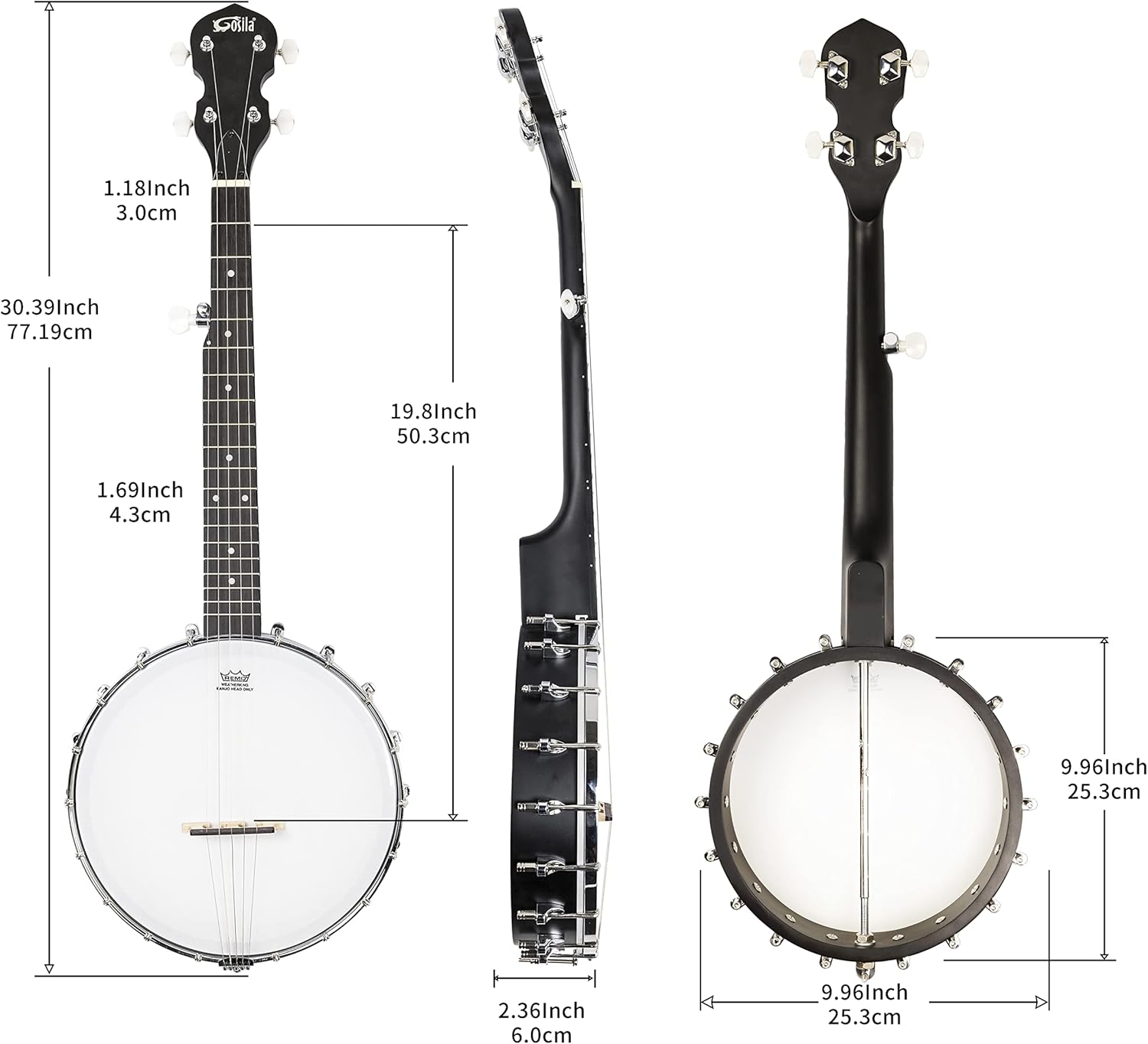 Banjolele 5 String Banjo kit Stringed Musical Instruments for Adult Beginner Maple Body Material Maple Neck Material Type Purple Heart Fingerboard