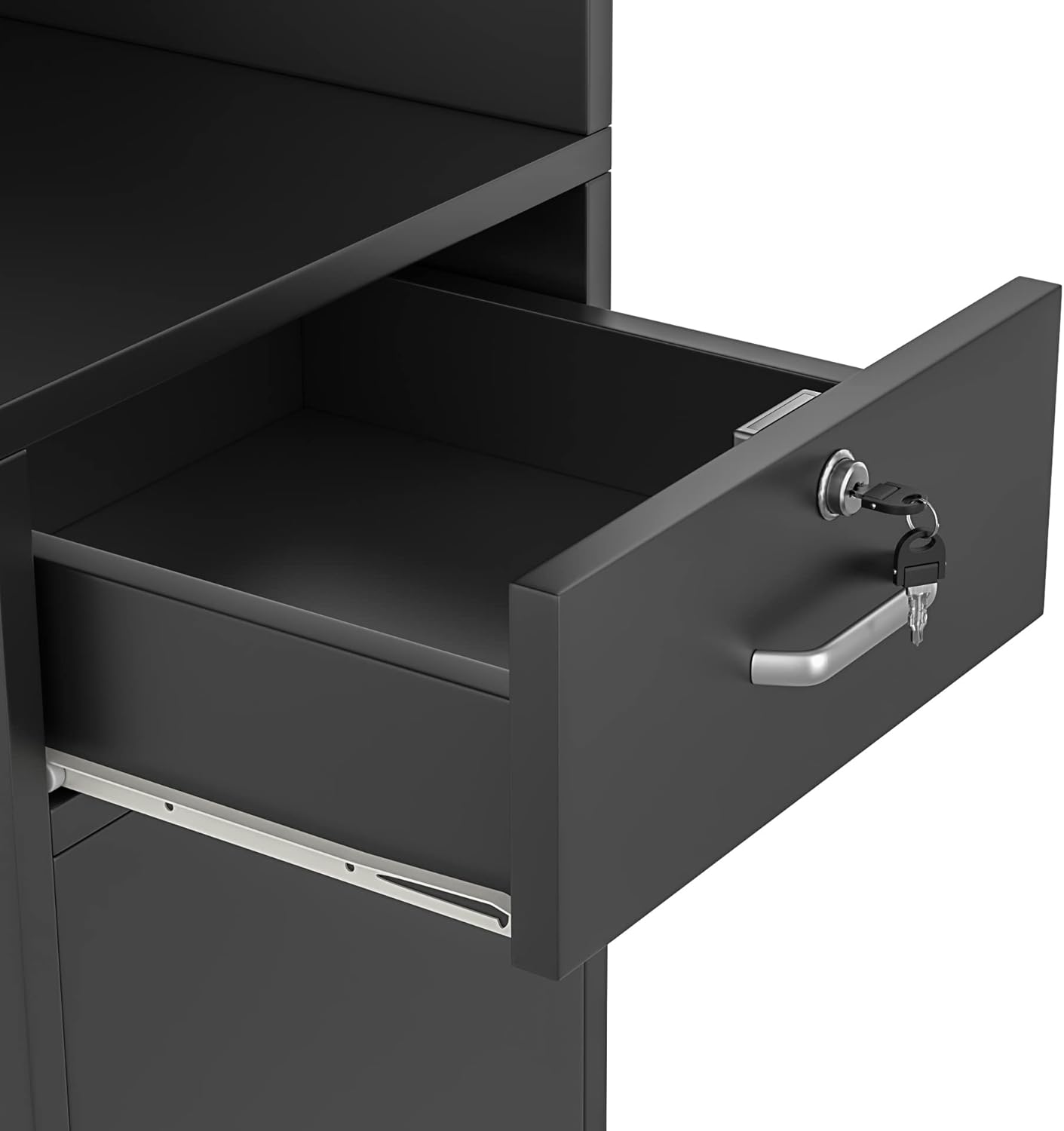 Paddie Corner Hair Salon Station, Wall Mount Salon Storage Hair Stylist Equipment Set w/Lockable Drawers/Storage Cabinet