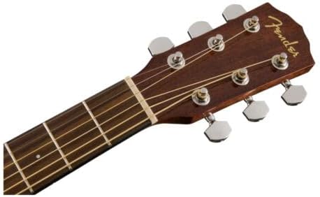 Fender Left-Handed Acoustic Guitar, CD-60S, with 2-Year Warranty, Dreadnought Classic Design with Rounded Walnut Fingerboard and Phosphor Bronze Strings, Glossed Natural Finish, Mahogany Construction