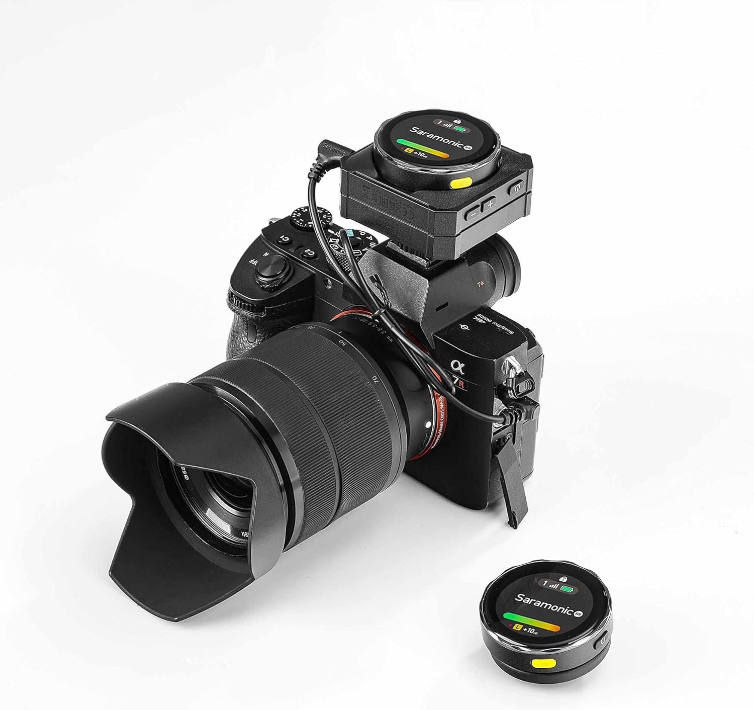 Saramonic BlinkMe Wireless Lavalier Microphone for Android Type C Smartphone iPhone 15 Noise Cancellation, Wireless Lapel Mic for Live Streaming Video Recording (Camera-Mount Receiver)