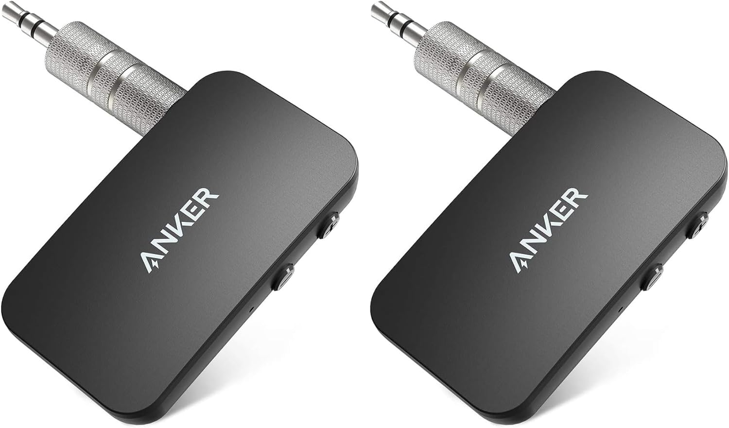 Anker Soundsync Bluetooth Receiver for Music Streaming with Bluetooth 5.0, Dual Device Connection, Handsfree Calls, 12-Hour Battery Life, for Car & Home Stereo - Signal Reception Only (Pack of 2)