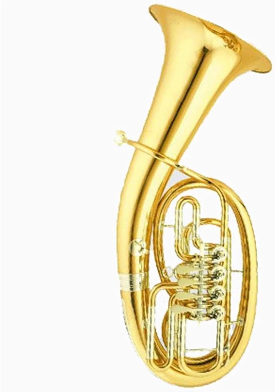 Beginner euphonium Gold Lacquer Euphonium (Rotary) Tone Bb Brass Not Easy To Fade