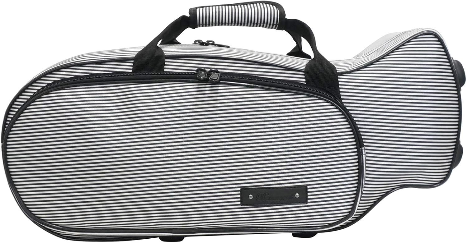 Beaumont Tru-fit Bb Trumpet Case – Universal Fit for a Range of Trumpets – Designed with 3D Scanning Technology - Pinstripe