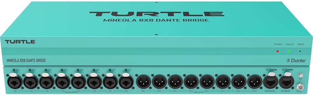 Turtle AV Mineola 8x8 Dante Audio Bridge