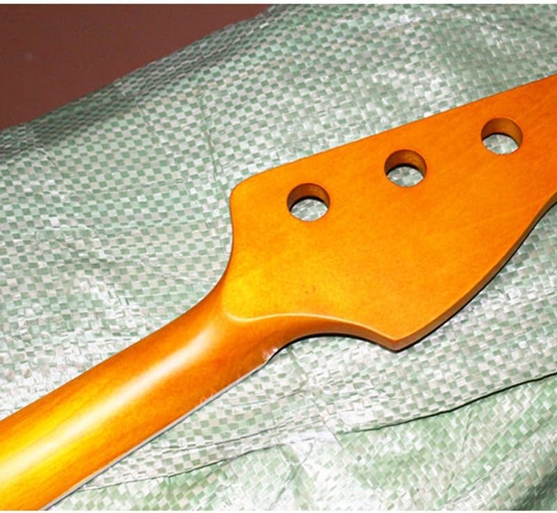 20 Frets Reverse Headstock Maple 4 Strings Electric Bass Guitar Neck With Rosewood Fingerboard Glossy Paint Guitar Parts