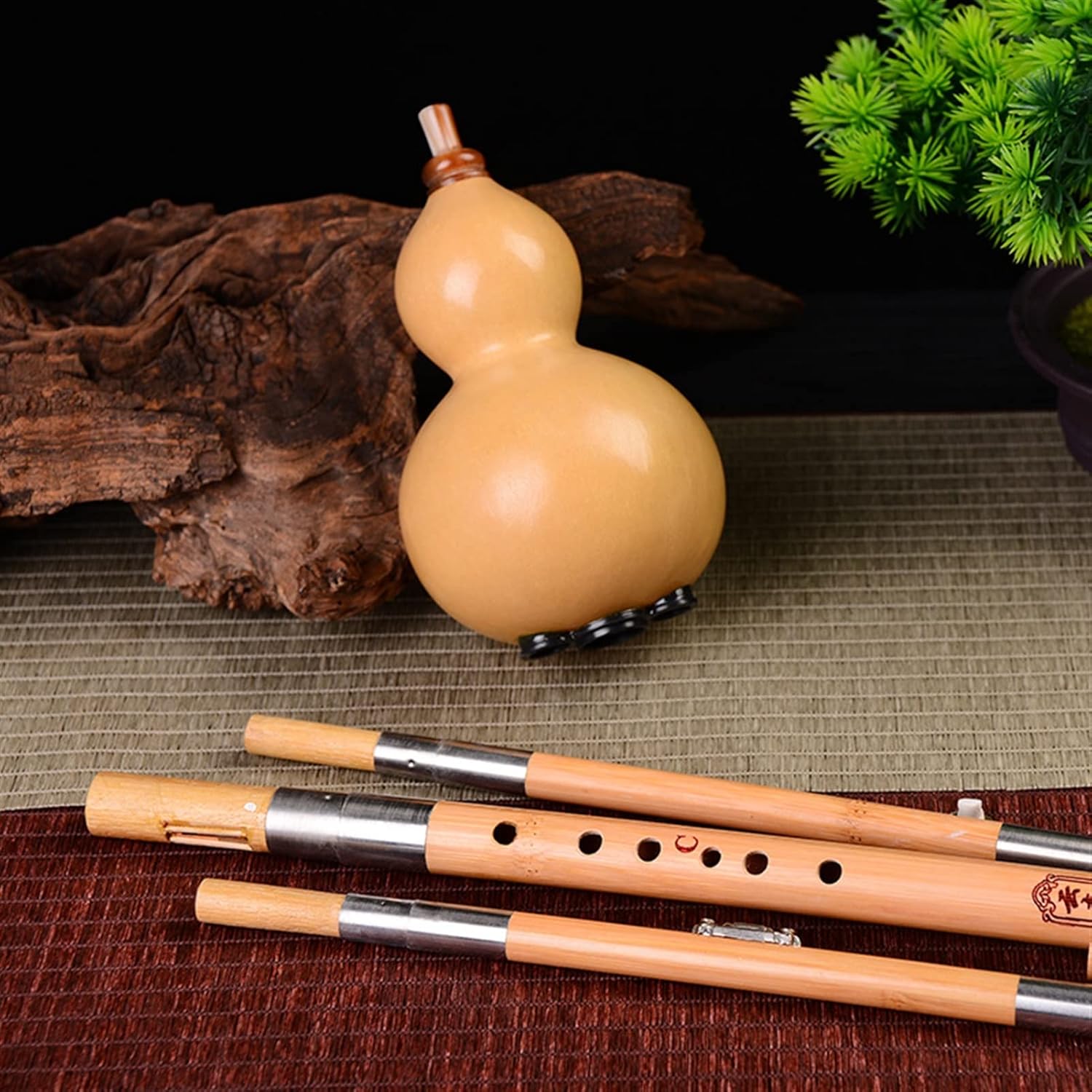 FLFL Hulusi Musical Instrument Cucurbit Flute for Beginners to Play Learning Type Cucurbit Flute (Size : BB)