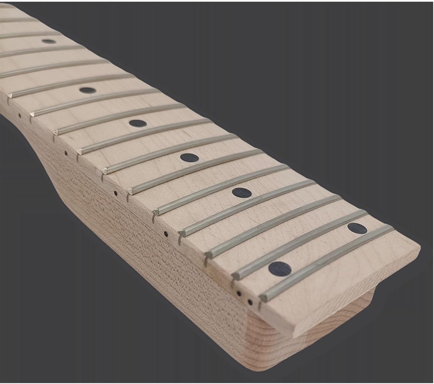 Replacement Guitar Neck 24-fret 25.5-inch Double-crank Electric Guitar Neck Backhand Guitar Neck Electric Guitar Semi-finished Accessories