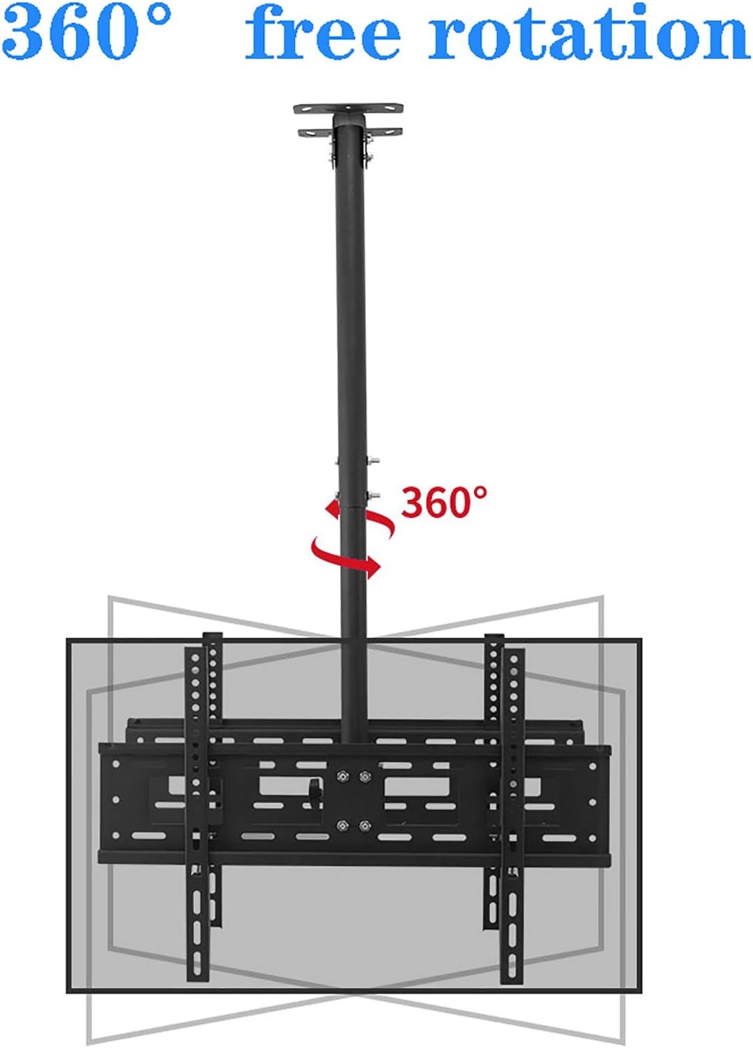 TV Bracket Tv Wall Mount TV Ceiling Mount Adjustable Bracket, Fits Most 32-65