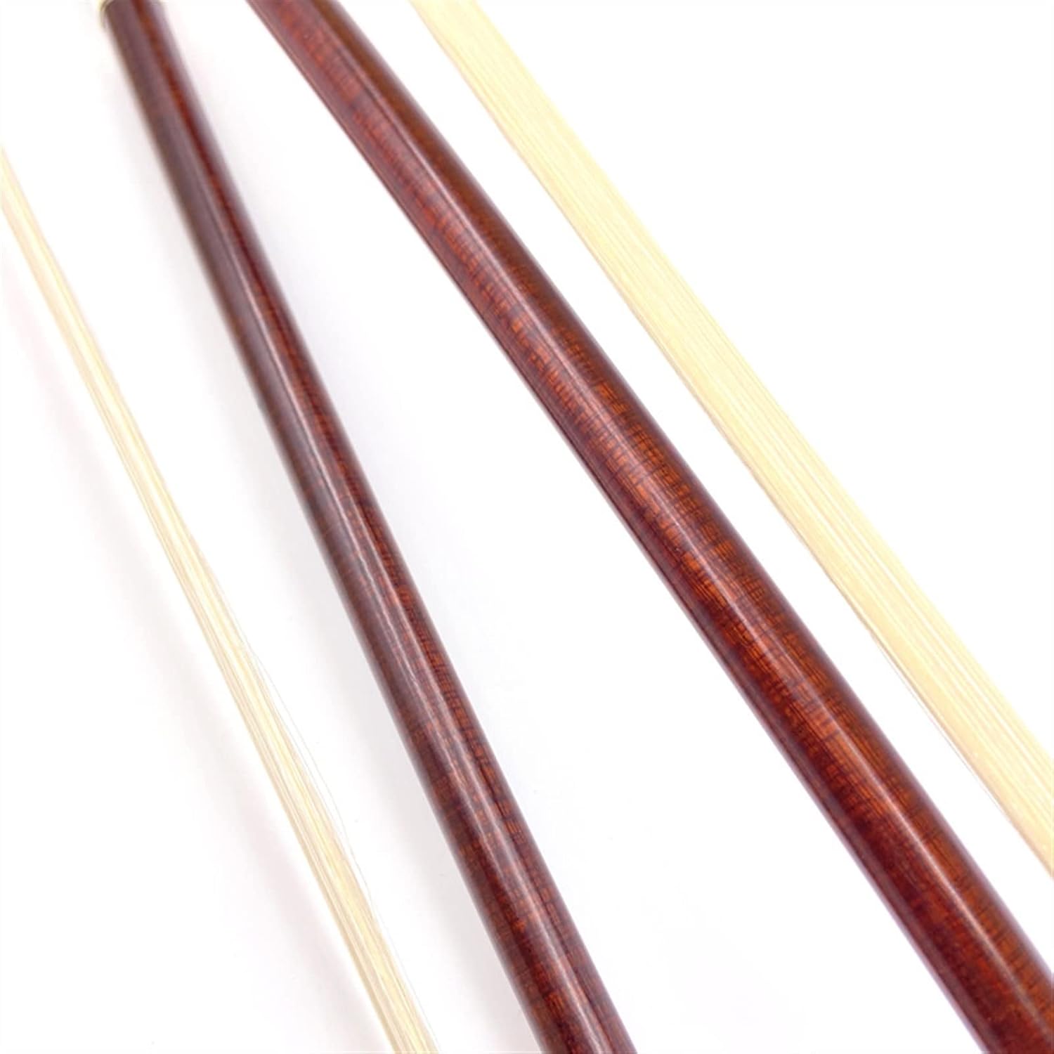 TSTS 1 Pcs Pernambuco Carbon Fiber Upright Double Bass Bow 3/4 White Horsehair Horsetail Full Size Violin Bow (Color : 02)
