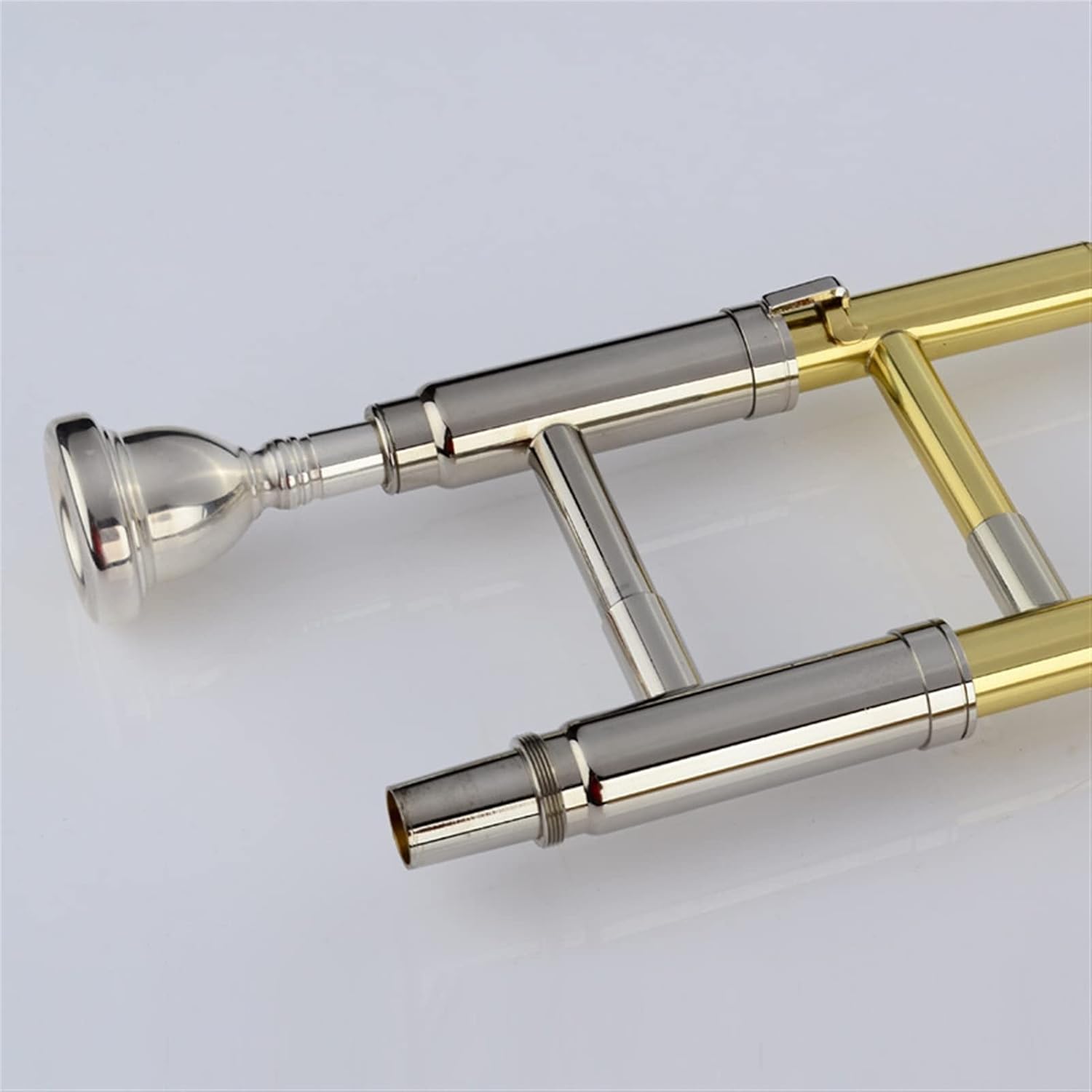 Standard Trombone Professional Alto B Flat Trombone Wind Instrument Lacquered Gold Nickel Plated Valve Trombone