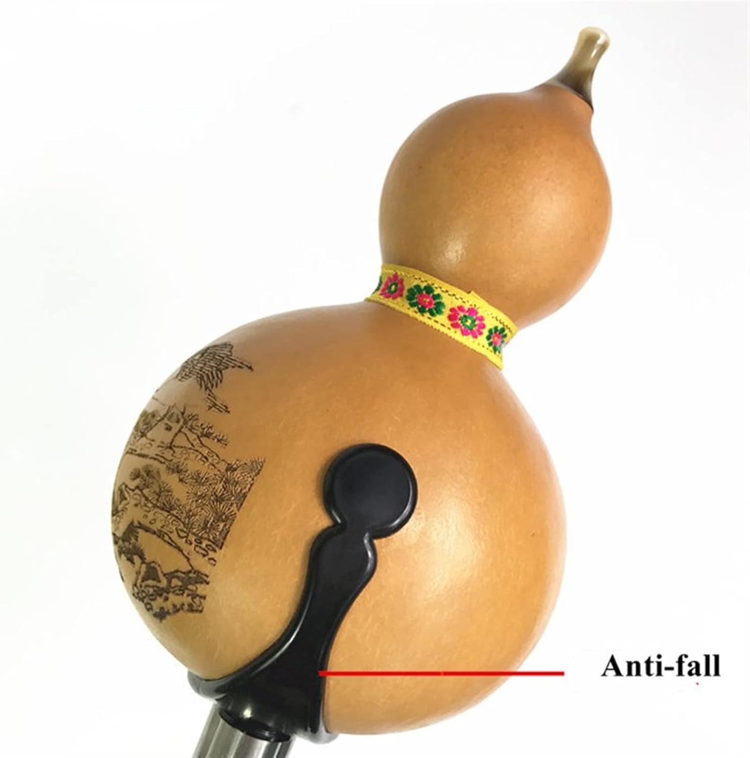 FLFL Hulusi 1 Set of Professional Seven-Hole Hulusi Key Cucurbit Hulusi Adult Instrument (Color : Bass C)