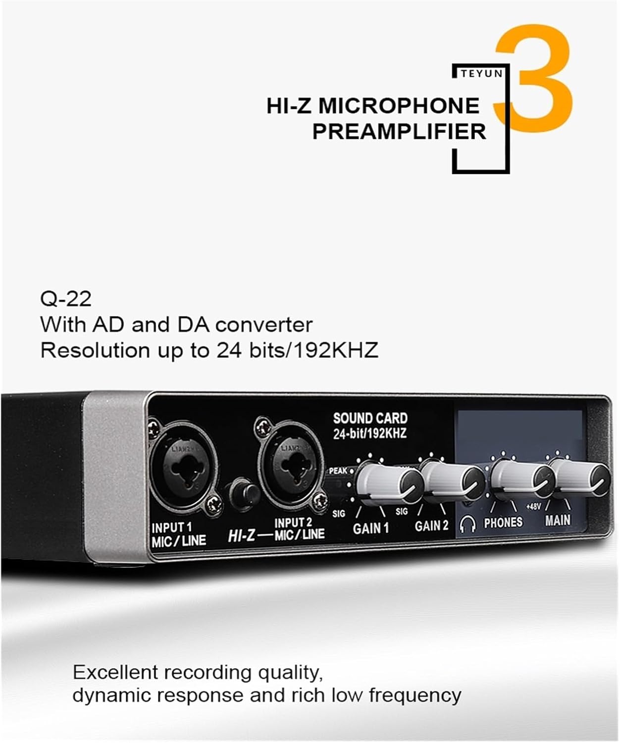 Audio DJ Mixer Professional Sound Card Audio Mixer Channel Monitoring Electric Guitar Live Recording for Studio Singing Podcast Equipment