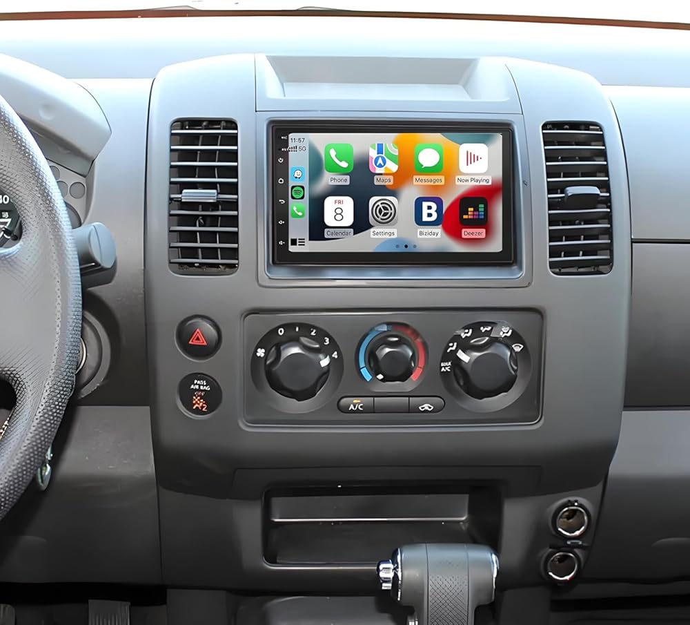 PHEZEN 7 inch Touchscreen Car Stereo for 2005-2009 Nissan Frontier, Android 13 Car Radio with Carplay & Android Auto GPS Navigation BT Mirror Link WiFi Backup Camera 2+32G