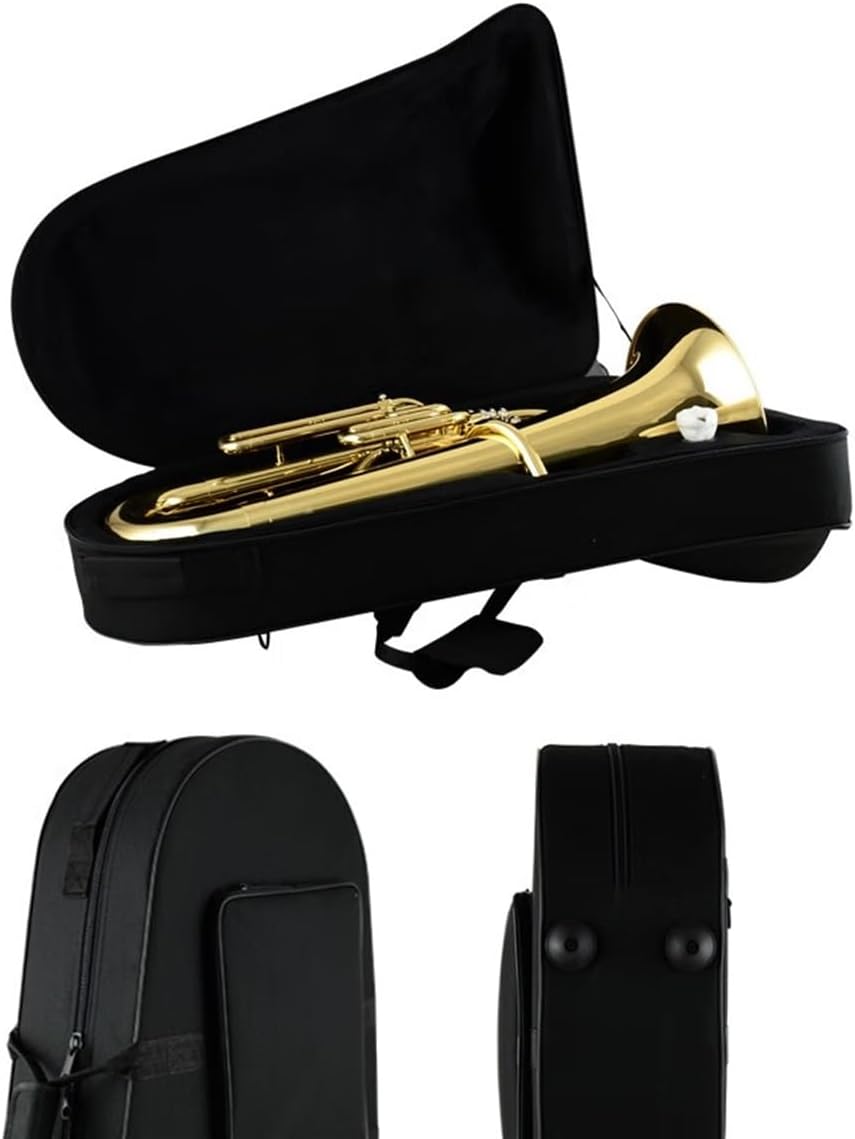 Beginner euphonium B-flat Three-key Euphonium Gold Lacquered Large Horn Gold