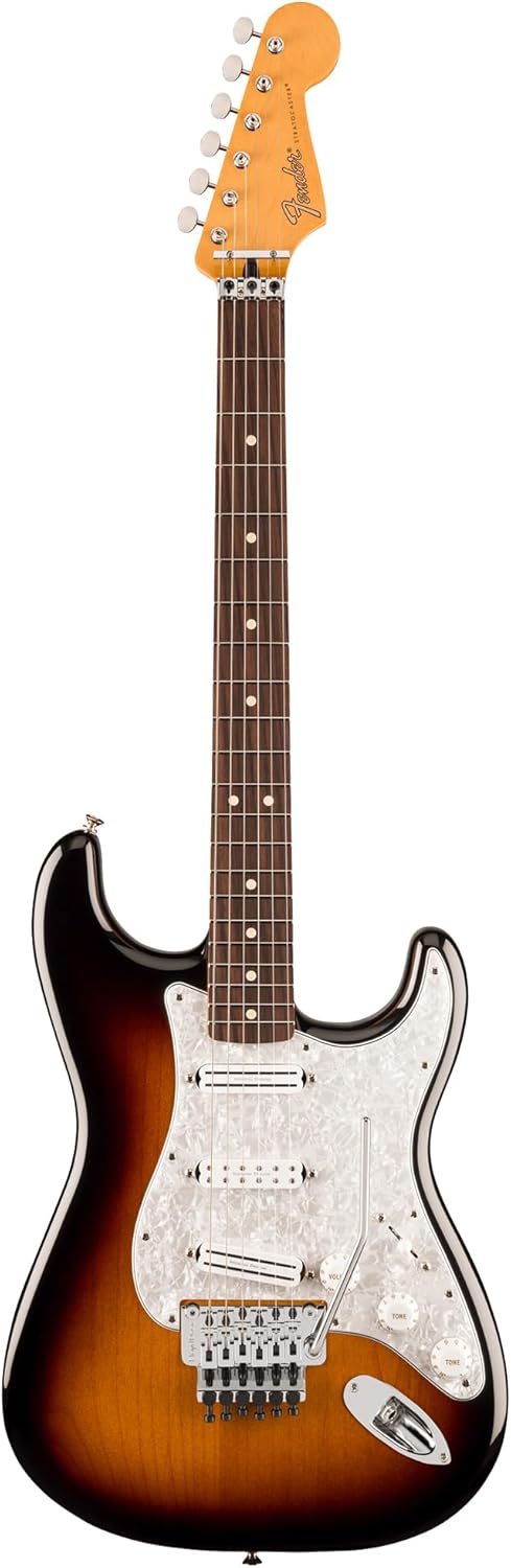 Fender Dave Murray Stratocaster - 2-Color Sunburst Bundle with Deluxe Gig Bag, Cable, Strap and Guitar Cleaning Kit