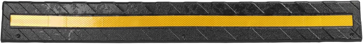 Vehicle, Flexible Rubber Garage Wall Corner Guard, 80cm, Compression Resistant, Reflective Protector with Easy Installation for Car Garage (Black)