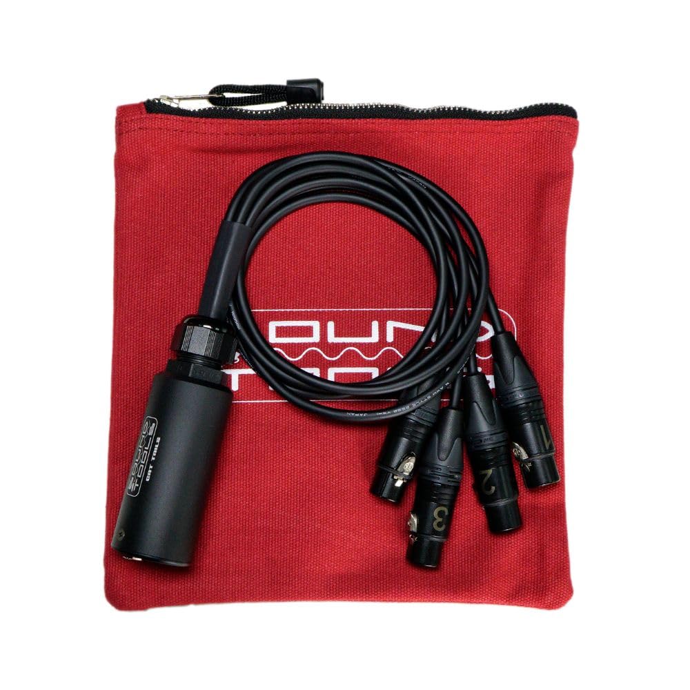 Sound Tools CAT Tails Female – 4 Channel XLR to RJ45 Adapter – Analog Audio Over CAT5e/6/7 – Neutrik Connectors – Mogami AES3 Grade Cable – Durable Aluminum Housing for Stage, Studio & Live Sound