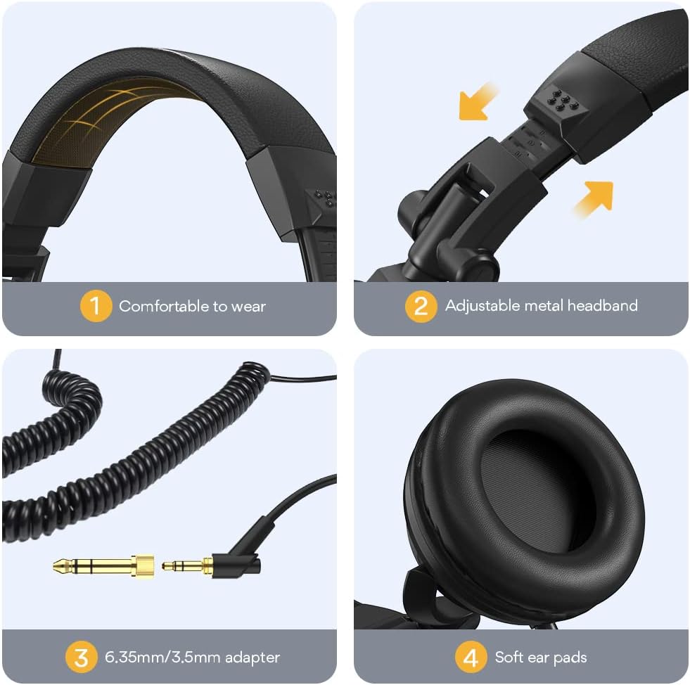 MAONO White Gaming Podcast Microphone Kit, PD200X with MH501 Studio Headphones for Gamer, Youtuber,Podcaster