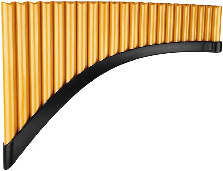 22 Pipes Resin Pan Flute G Key Pan Pipes Woodwind Instrument Traditional Musical Instrument Pan flute (Left Hand)