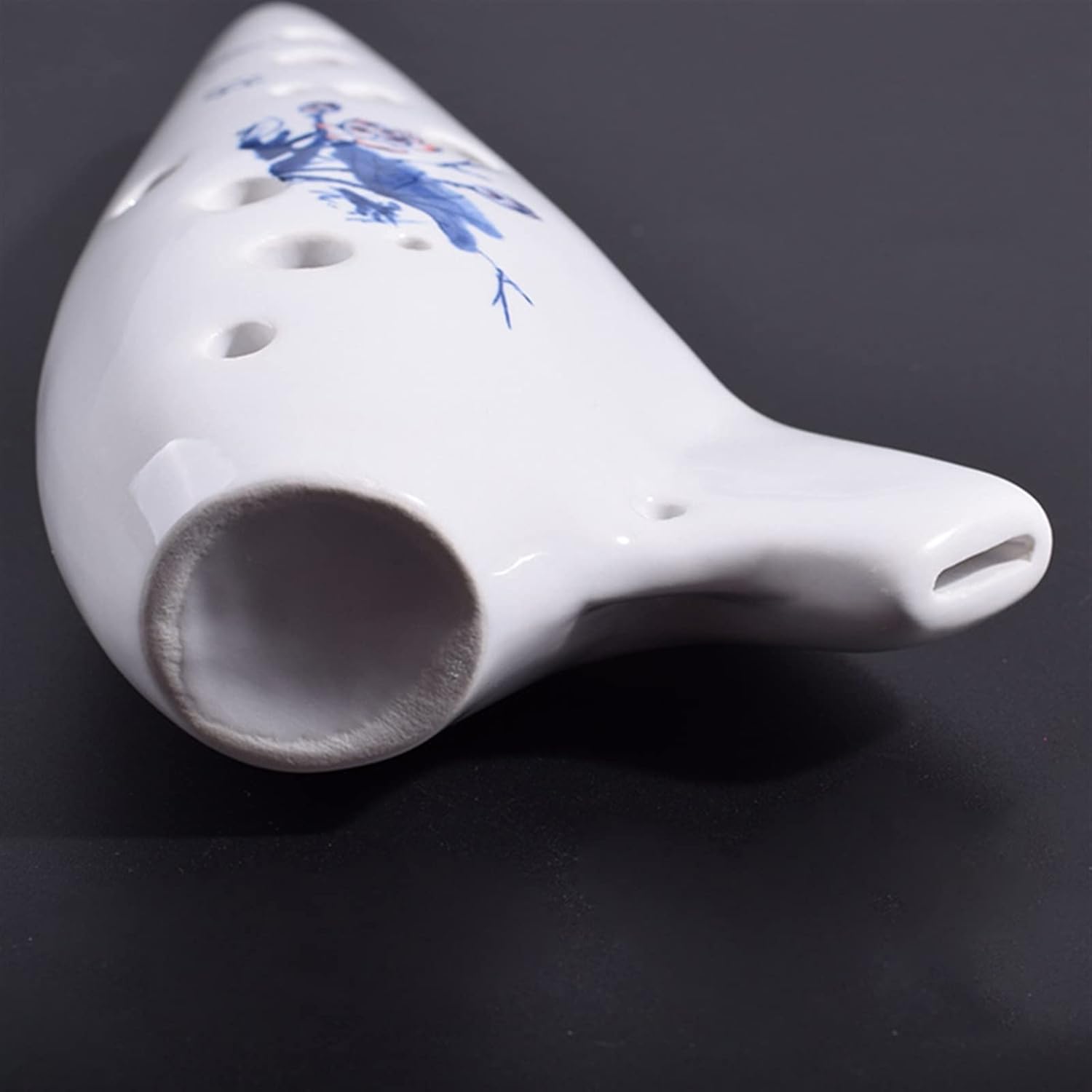 TSTS Alto C White Ocarina 12 Holes Woodwind Instrument for Beginner/Professional Performer Children Ocarina