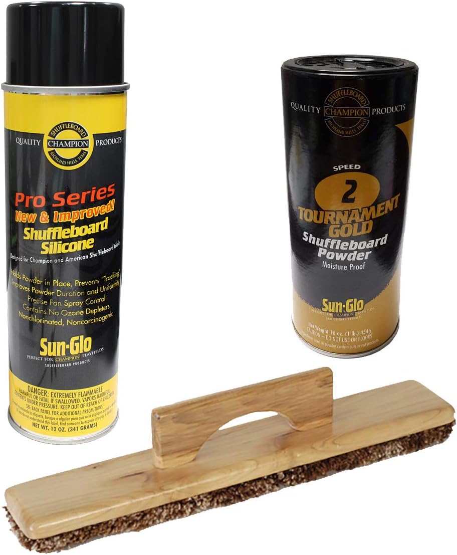 Sun-Glo 1 Can #2 Tournament Gold Wax, Sweep, Silicone Spray