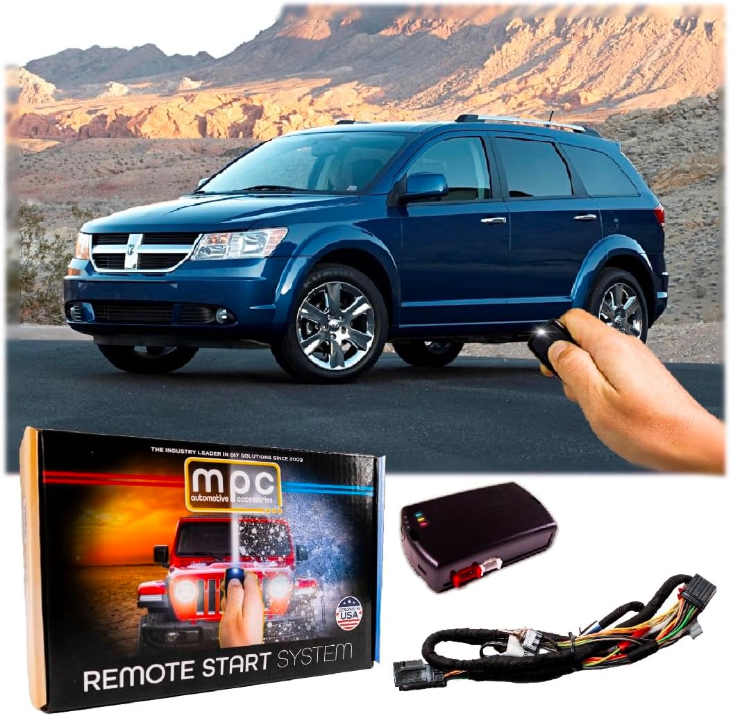 MPC Complete Factory Remote Activated Remote Start Kit Compatible with 2008-2010 Dodge Journey - Prewired - w/T-Harness