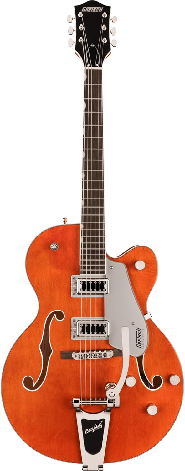 Gretsch G5420T Electromatic Classic Hollow Body 6-String Single-Cut Electric Guitar with Bigsby, Laurel Fingerboard, and Set-Neck Maple Neck (Right-Hand, Orange Stain)