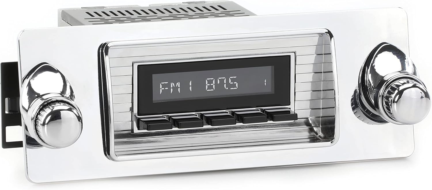 RetroRadio Compatible with 1947-53 Chevrolet Truck Features Include Bluetooth, AUX, AM/FM LACB-M1-101-253-06-76C