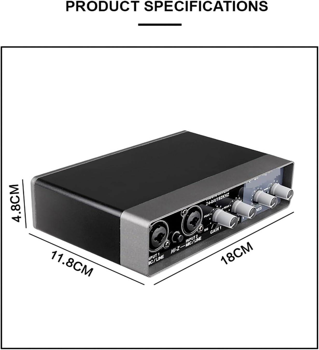 Audio DJ Mixer Professional Sound Card Audio Mixer Channel Monitoring Electric Guitar Live Recording for Studio Singing Podcast Equipment