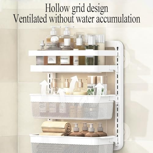 Over The Toilet Shelf Organizer, Bathroom Toilet Shelf Decor, Bathroom Storage Organizer for Over Toilet Storage, Bathroom Shelf Over Toilet Wall Mount (Size : B)