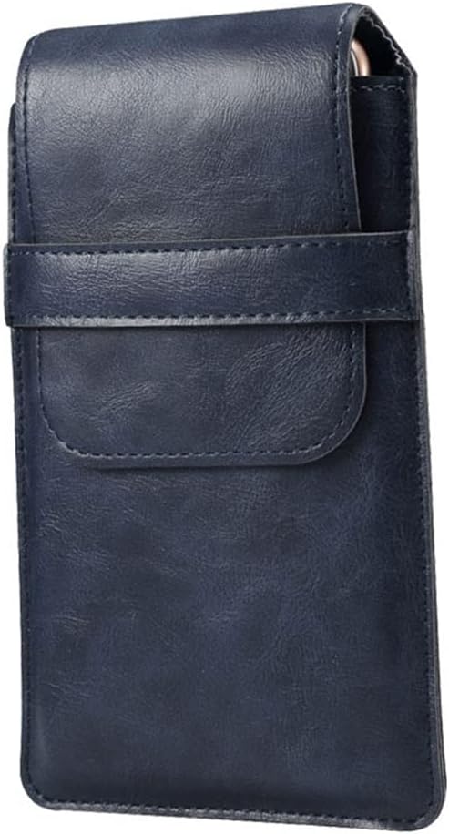 Universal 4.8-6.9inch Slim Anti-Drop Mobile Phone Waist Belt Clip Bags Case Cover with Magnetic Buckle(Blue,L Code 18 * 10cm)