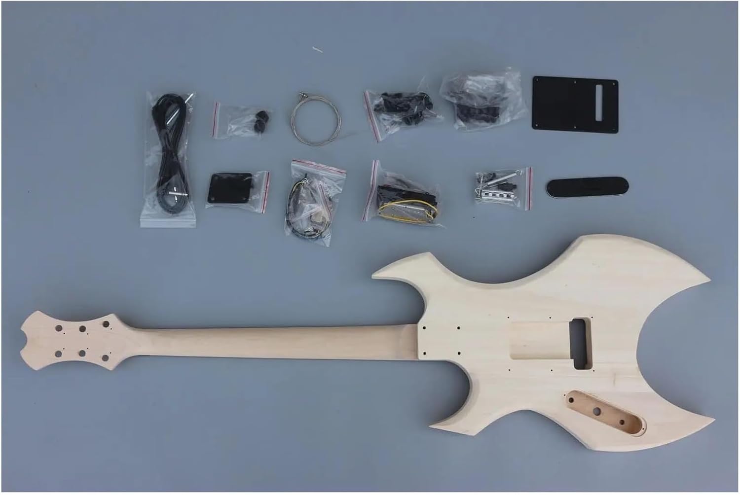 Guitar Body Guitar Replacement Parts 1set Guitar KitGuitar Neck Guitar Body Unfinished Hollow Electric Guitar