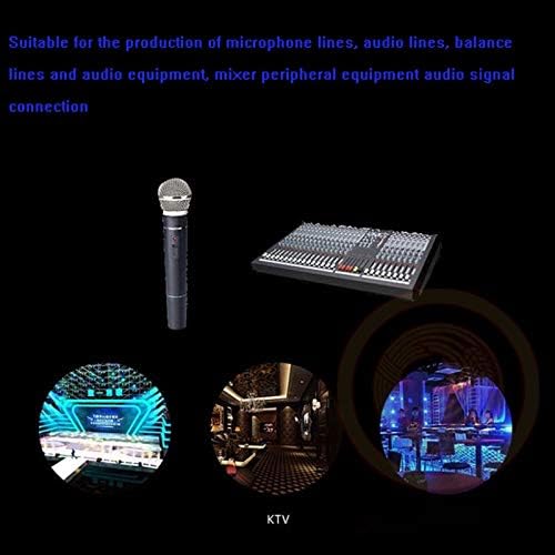 Davitu Electrical Equipments Supplies - 100pcs XLR Connector Male & Female 3-Pin XLR Mic Microphone Audio Cable Connectors - (Color: Male)