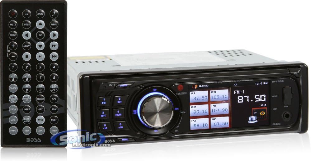 BOSS Audio Systems BV7336 in-Dash DVD MP3 CD AM FM Receiver