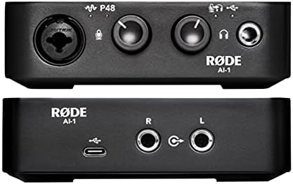 Rode Podcast Studio Bundle with Rode PodMic, Ai1 Audio Interface, PSA1 Boom Arm, GFW-MIC-SM1855 Universal Shockmount, ATH-M20x Monitor Headphones, XLR Cable, and StreamEye Polishing Cloth