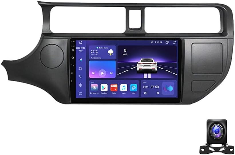 Android 13 Car Stereo 9 inch Touchscreen with Carplay/Android Auto Radio Receiver for KIA Rio 2011~2017 Bluetooth MP5 Player with Backup Camera/FM/SWC/RDS/DSP,A,8 Core M800S 8G+256G