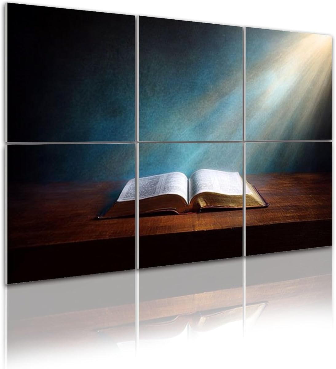 6 Pack Art Acoustic Panels Self Adhesive Open Bible 48