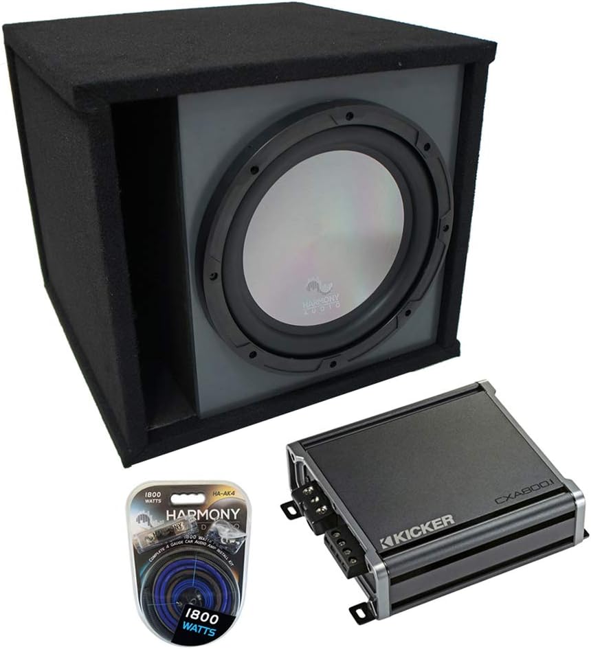 Harmony Audio A122 Bundle with Universal Car Stereo Paintable Ported 12