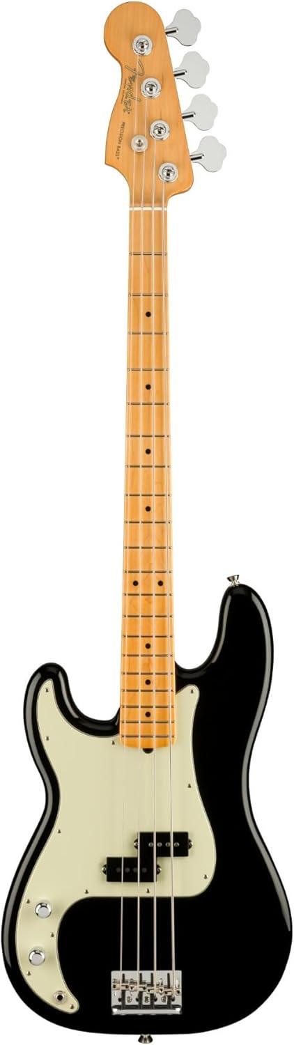 Fender American Professional II Precision Bass, Black, Left-Handed, Maple Fingerboard