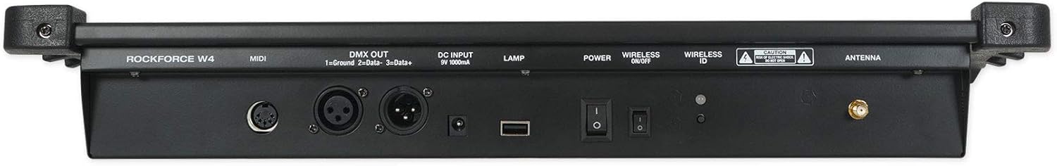 DJ Lighting Bundle: Rockville Best Strip 60 (10) Rechargeable RGBWA UV Strip Wash Lights & ROCKFORCE W4 384-Channel Wireless DMX Controller with MIDI, 11-Items