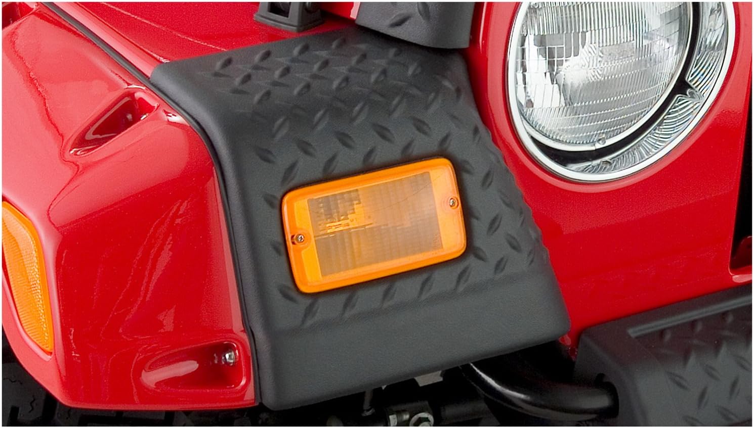 Bushwacker Trail Armor Front Corner Covers | 2-Piece Set, Black, Textured Finish | 14007 | Fits 1997-2006 Jeep Wrangler with Bushwacker's Flat Style, Pocket Style or the original factory flares