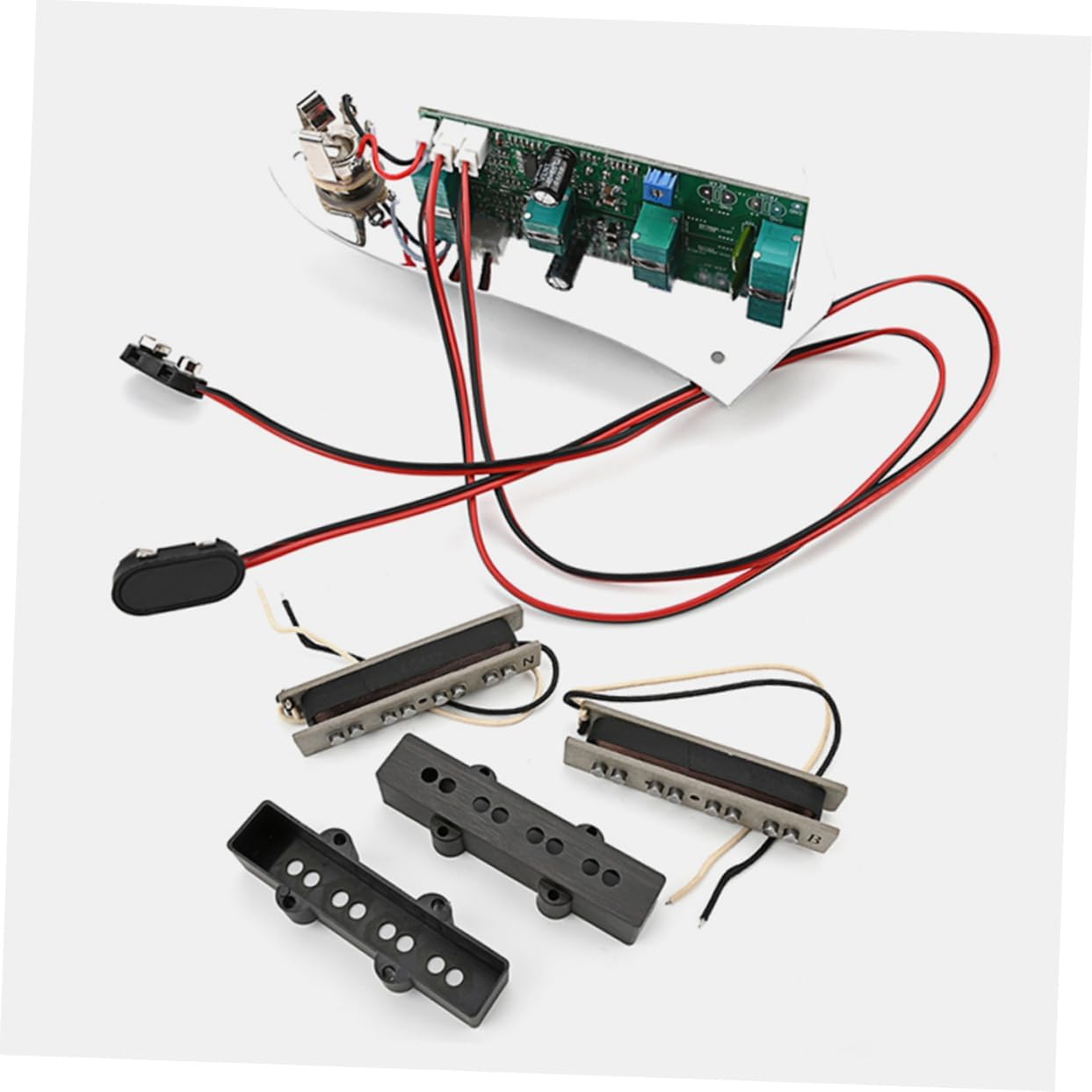 Milisten 1set String Bass Pickups Easy Installation Musical Instrument Pickup Set Bass Guitar Accessories
