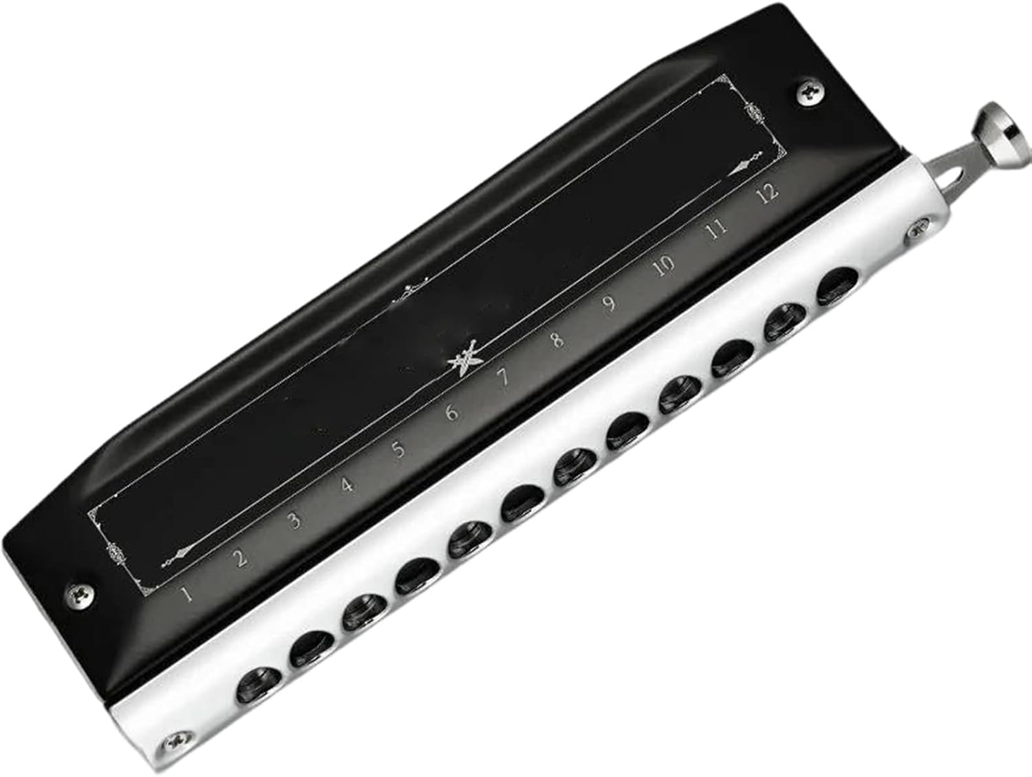 Chromatic Harmonica 12 Holes 48 Notes Beginner Professional Woodwind Instrument(12 holes C key)
