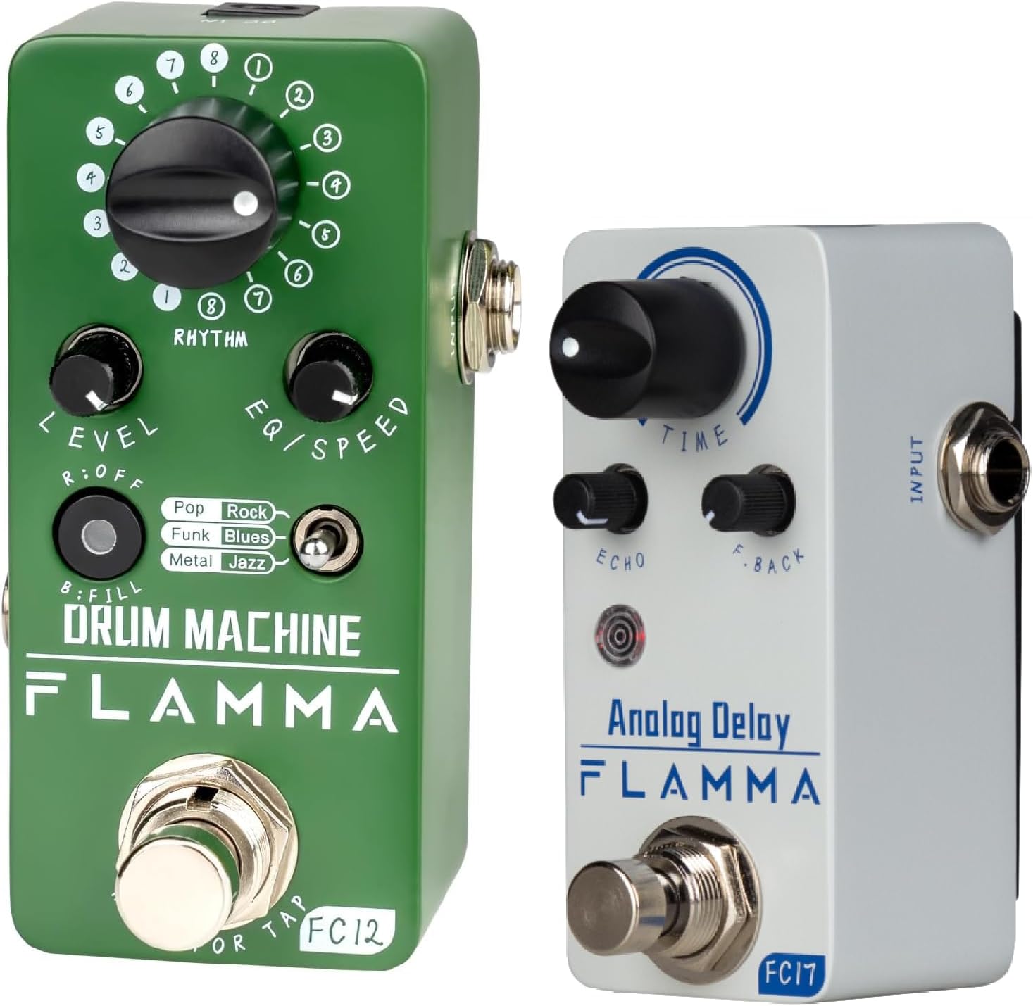 FC12 Drum Machine Guitar Pedal and FC17 Analog Delay Pedal