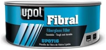 U-Pol Products 0716 FIBRAL Sandable Glass Repair Fiber Paste - 900ml