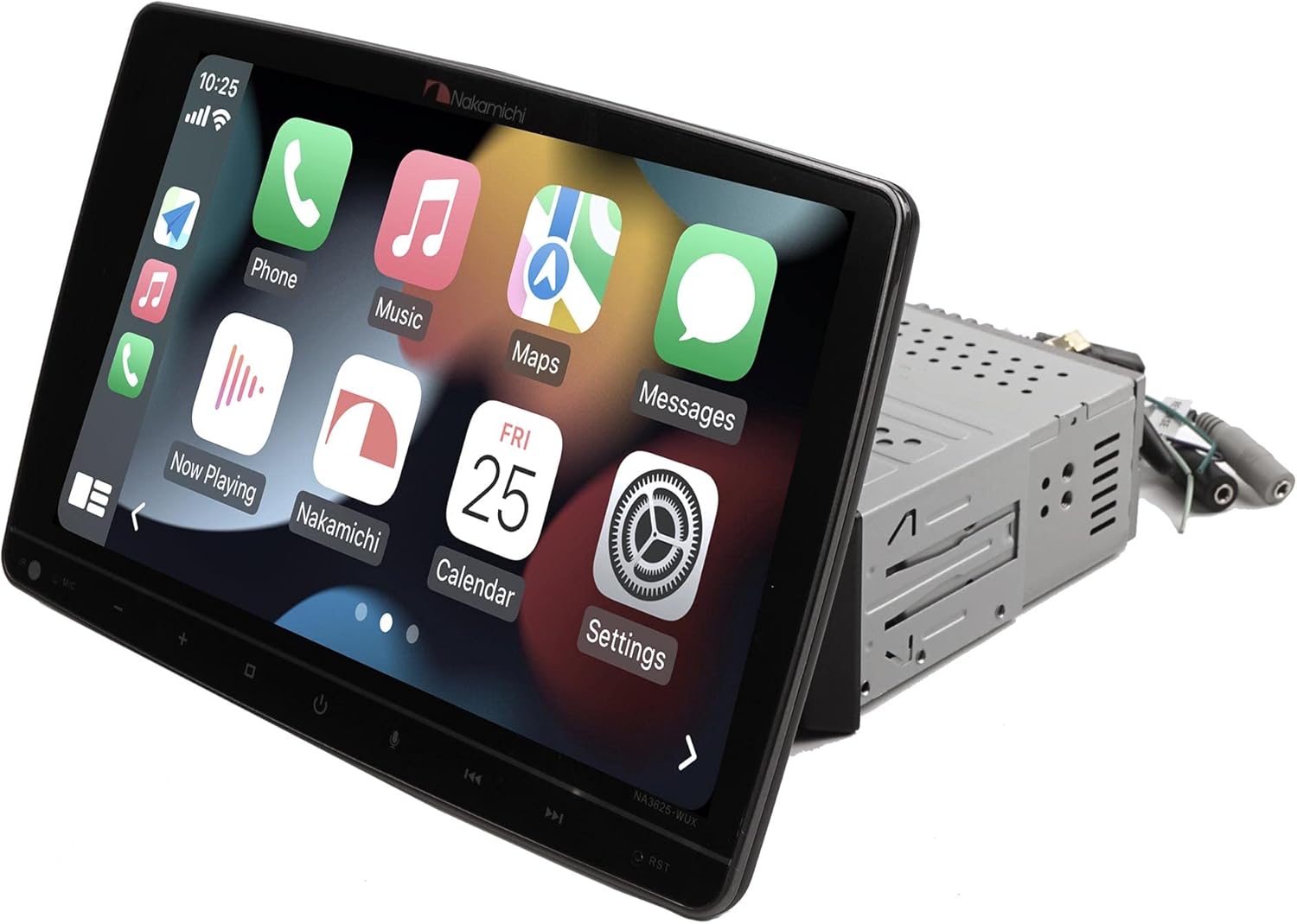 Nakamichi NA3625-WUX 10.1” Mechless Receiver Compatible with Wireless Carplay & Android Auto