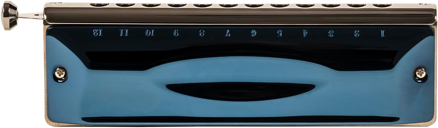 Other Gregoire Maret Harmonica, Dark Blue on Brass (G-48-C)