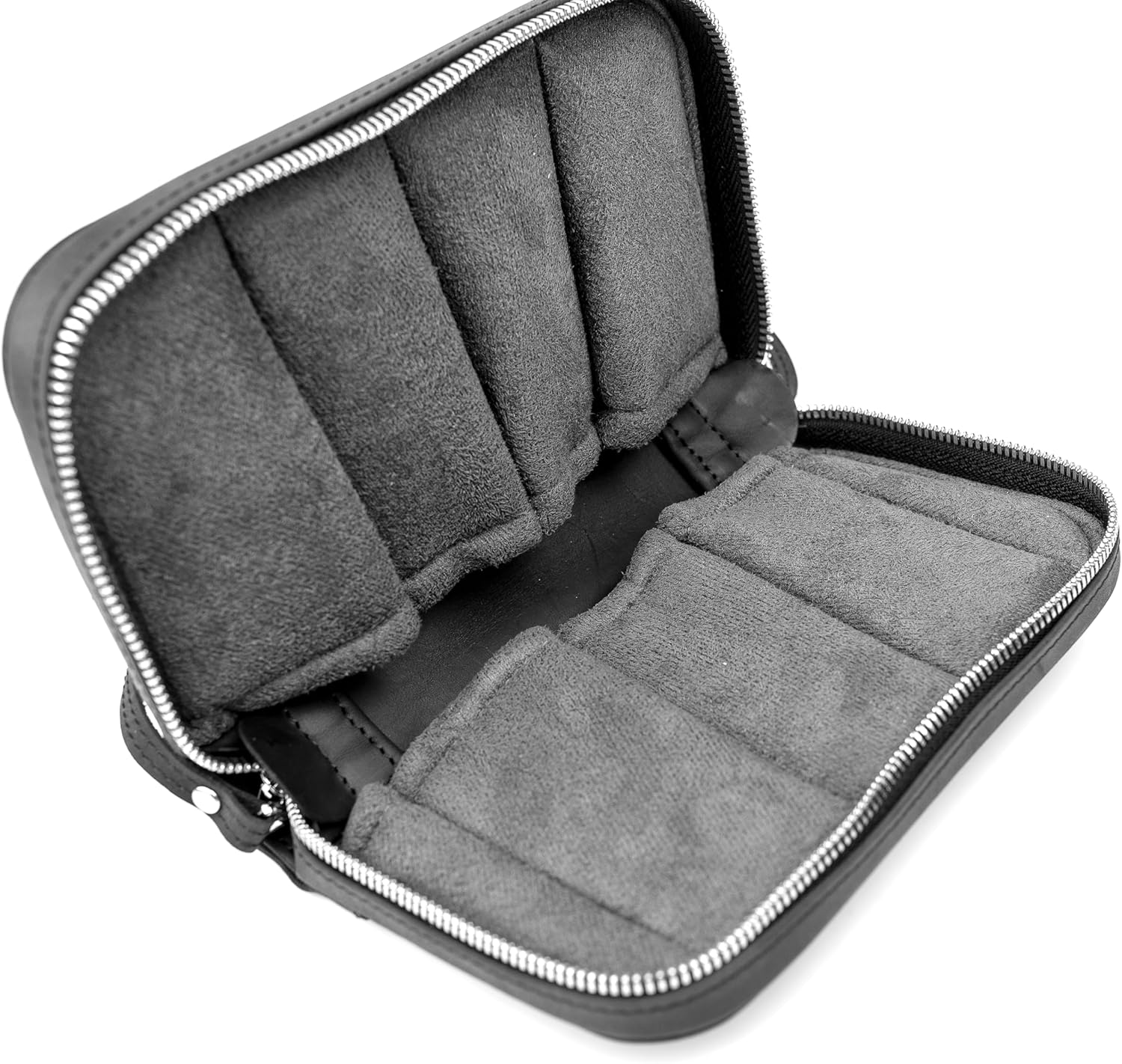 Leather Trumpet Mouthpiece Holder for 7 Mouthpieces by Mg Leather Work. Fits also Flugelhorn, Cornet & French Horn mouthpieces. Mouthpiece case, Mouthpiece bag, Mouthpiece Protection (Black)